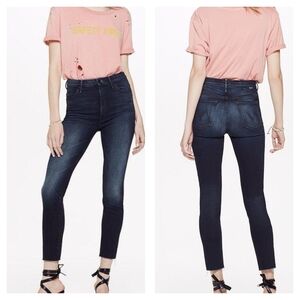 Mother High Waisted Looker Ankle Fray In Night Owl Size 29